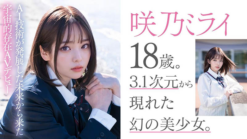 咲乃ミライ(咲乃未来)aiav-001作品发布!3.1次元的最强新人现身!-番番狗番号库